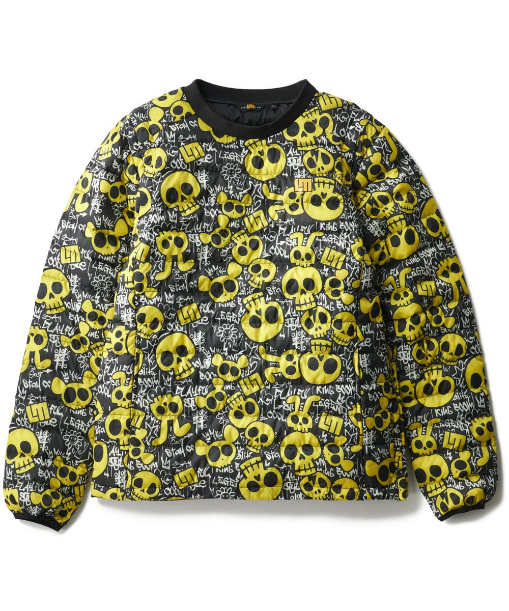 ラウドマウス メンズ 2wayハイブリッドダウンブルゾン Animal Skulls/アニマルスカルズ / 袖取り外し可能