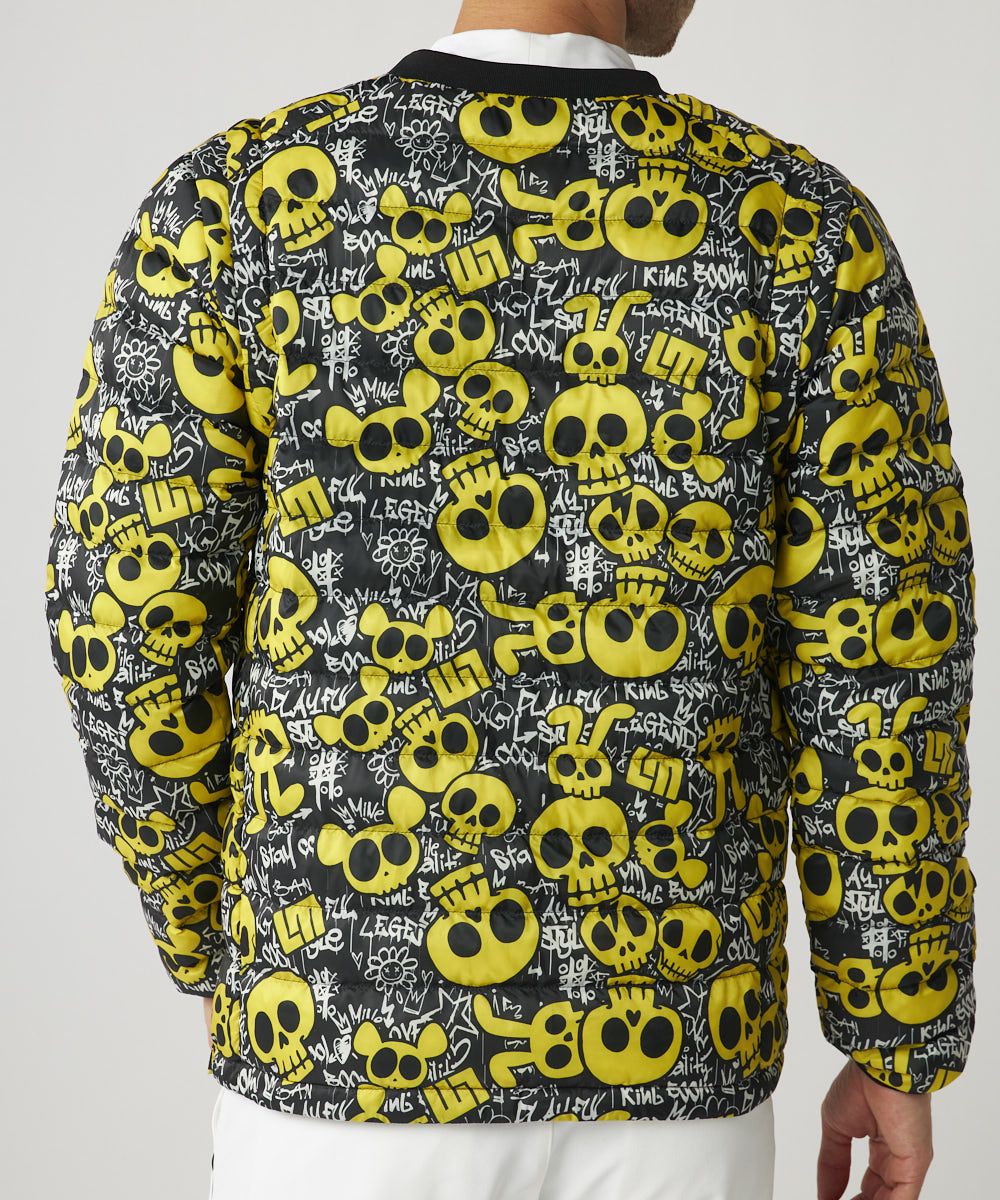 ラウドマウス メンズ 2wayハイブリッドダウンブルゾン Animal Skulls/アニマルスカルズ / 袖取り外し可能