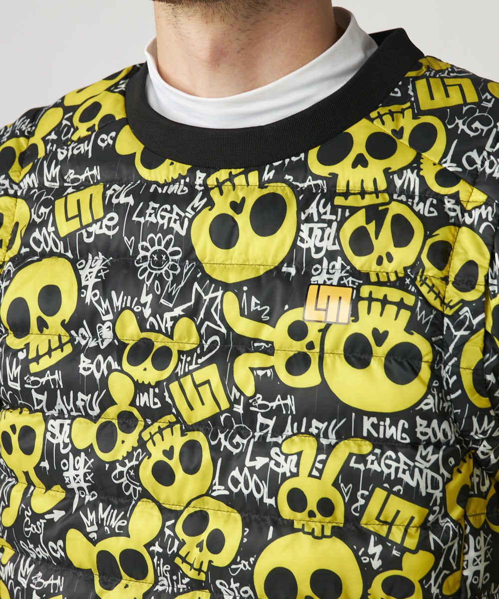 ラウドマウス メンズ 2wayハイブリッドダウンブルゾン Animal Skulls/アニマルスカルズ / 袖取り外し可能