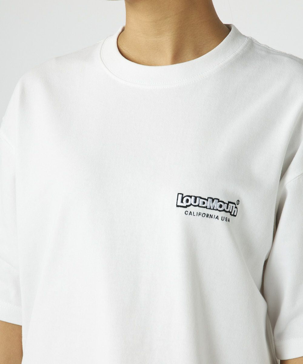 775506-999 ラウドマウス ユニセックス ベーシックTシャツ ホワイト
