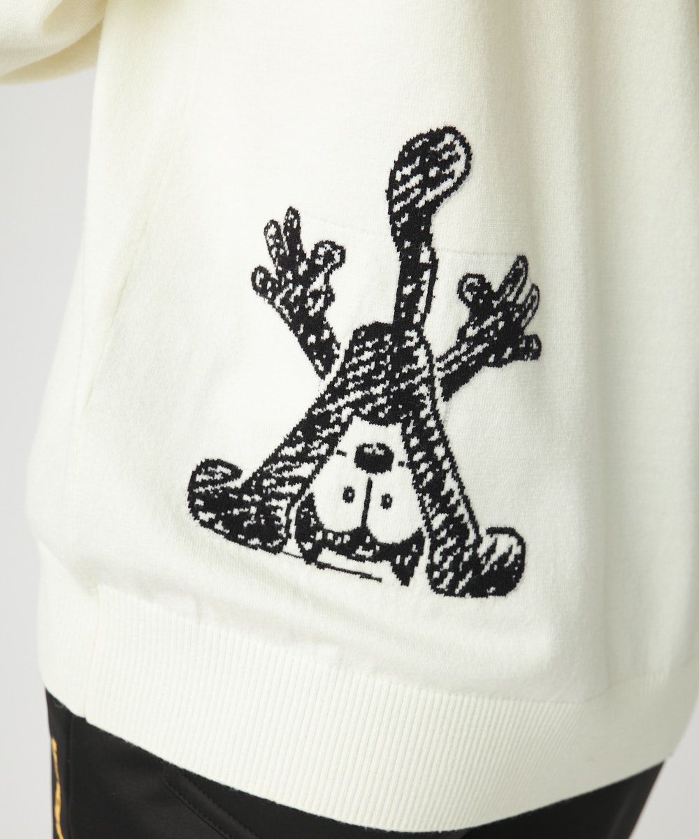 775710-999 ラウドマウス メンズ LOUDMOUTH×FELIX コラボ 軽量ニット ホワイト