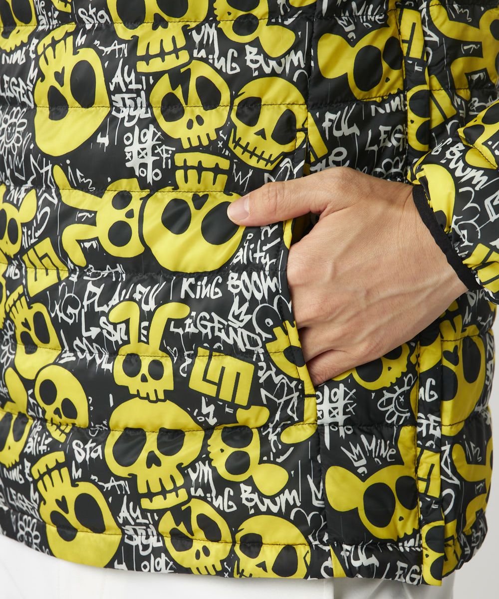 ラウドマウス　メンズ 2wayハイブリッドダウンブルゾン Animal Skulls/アニマルスカルズ / 袖取り外し可能