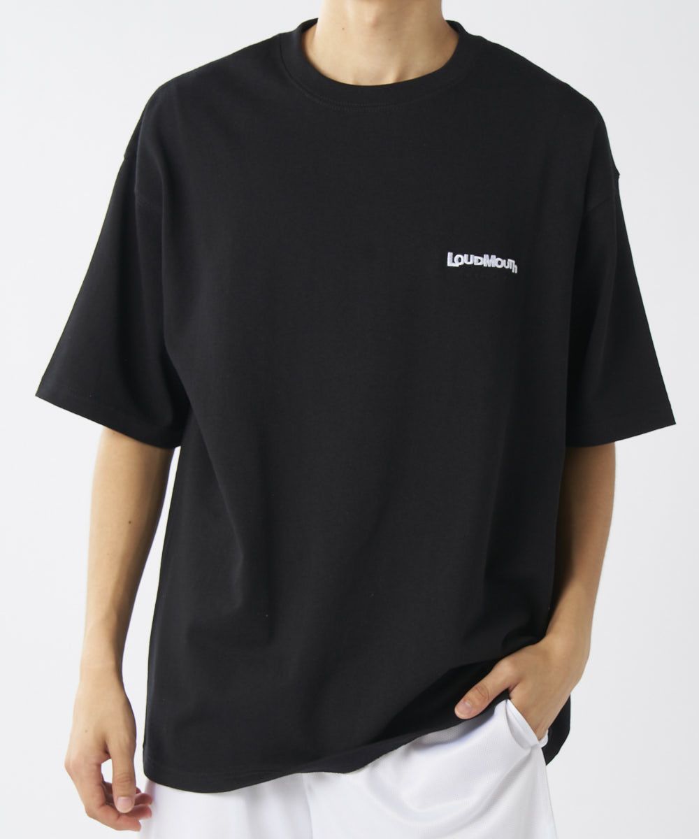 775506-998 ラウドマウス ユニセックス ベーシックＴシャツ ブラック