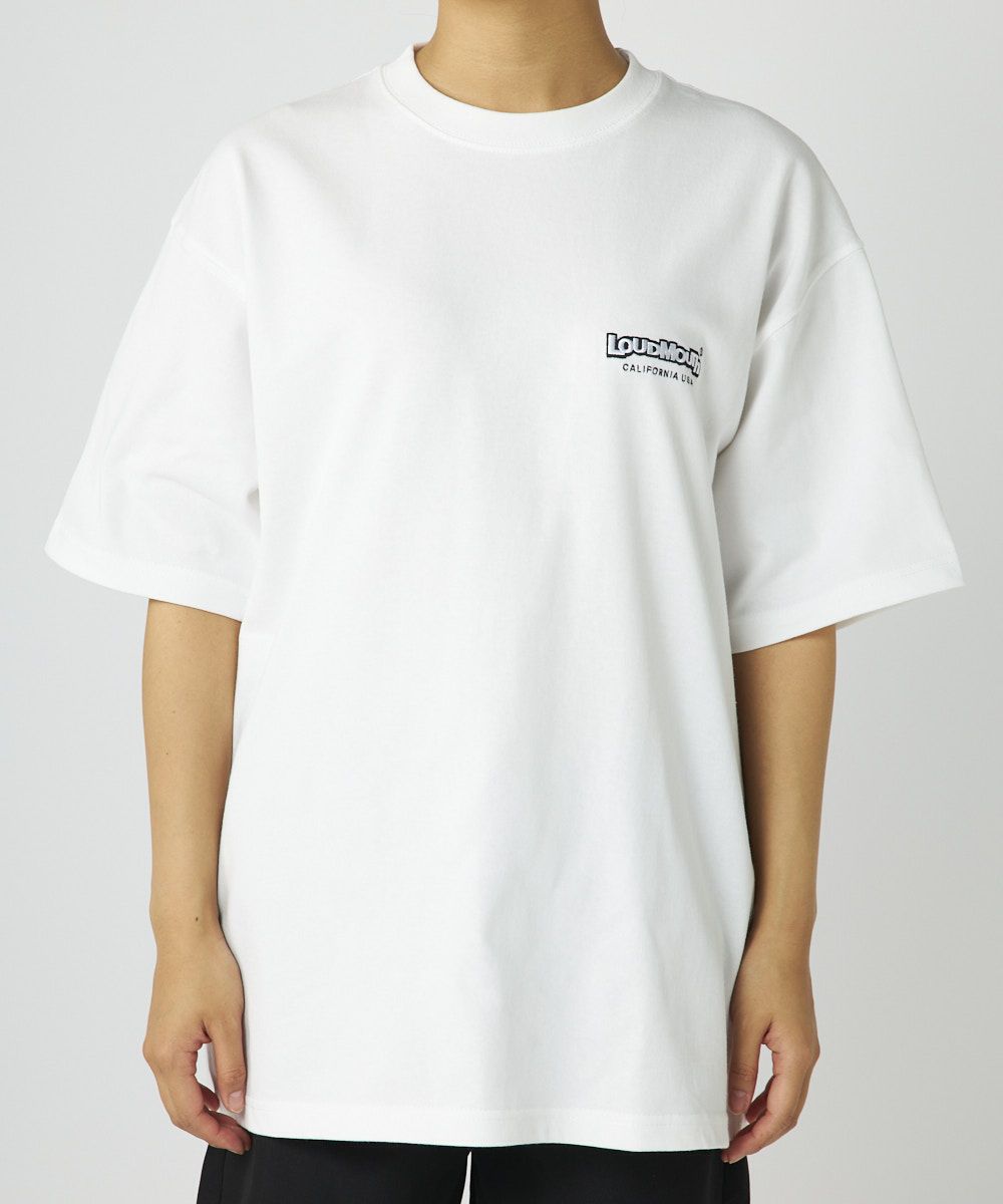 775506-999 ラウドマウス ユニセックス ベーシックＴシャツ ホワイト