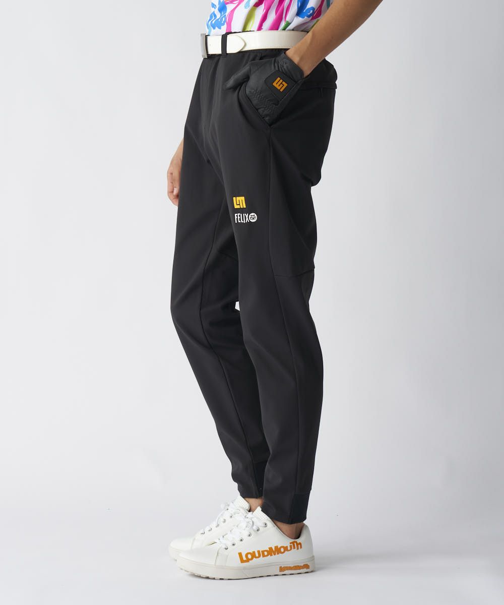 775310-998 ラウドマウス メンズ LOUDMOUTH×FELIX コラボ裏起毛パンツ ブラック