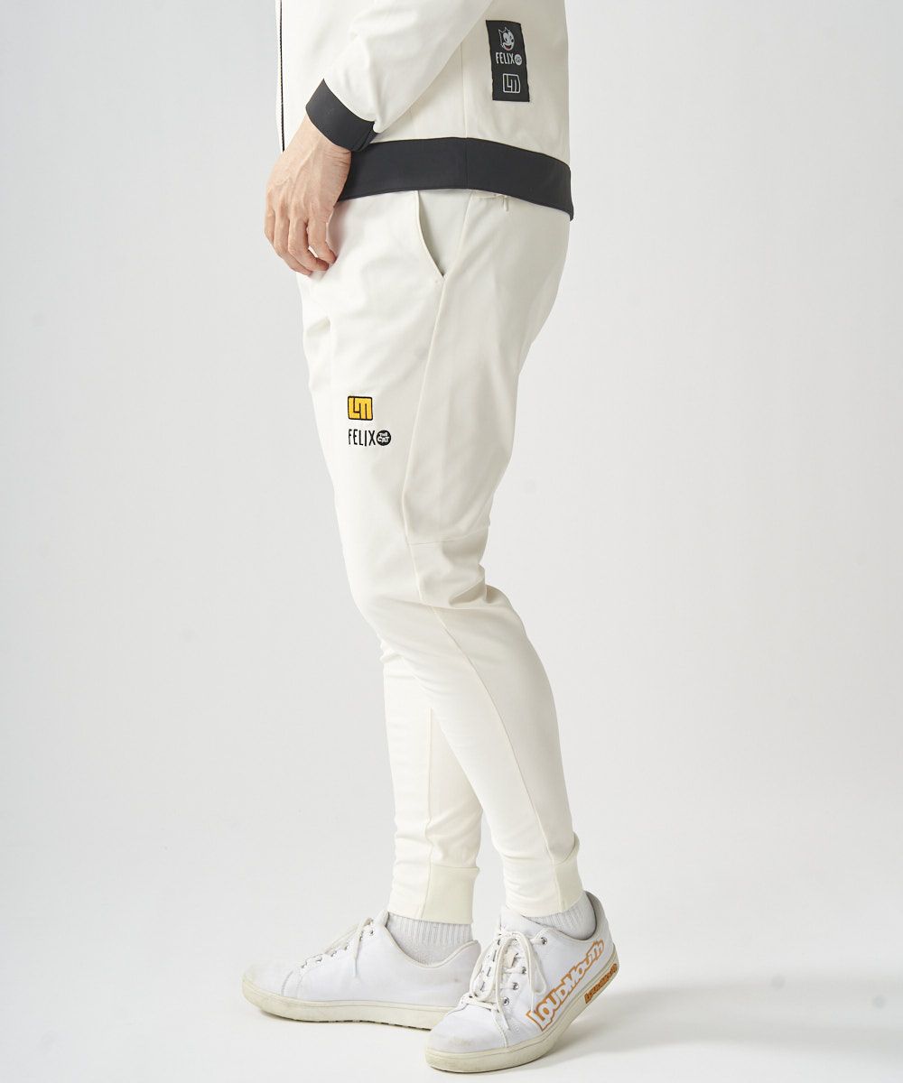 775310-999 ラウドマウス メンズ LOUDMOUTH×FELIX コラボ裏起毛パンツ ホワイト