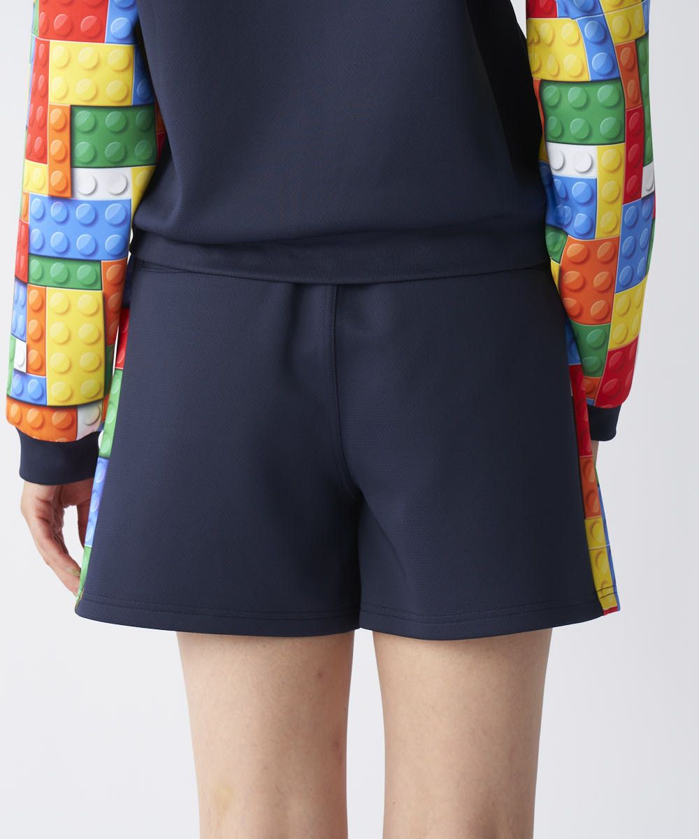 775353-997 ラウドマウス　レディース ダンボールニットショートパンツ ネイビー/Block Rush/ブロックラッシュ