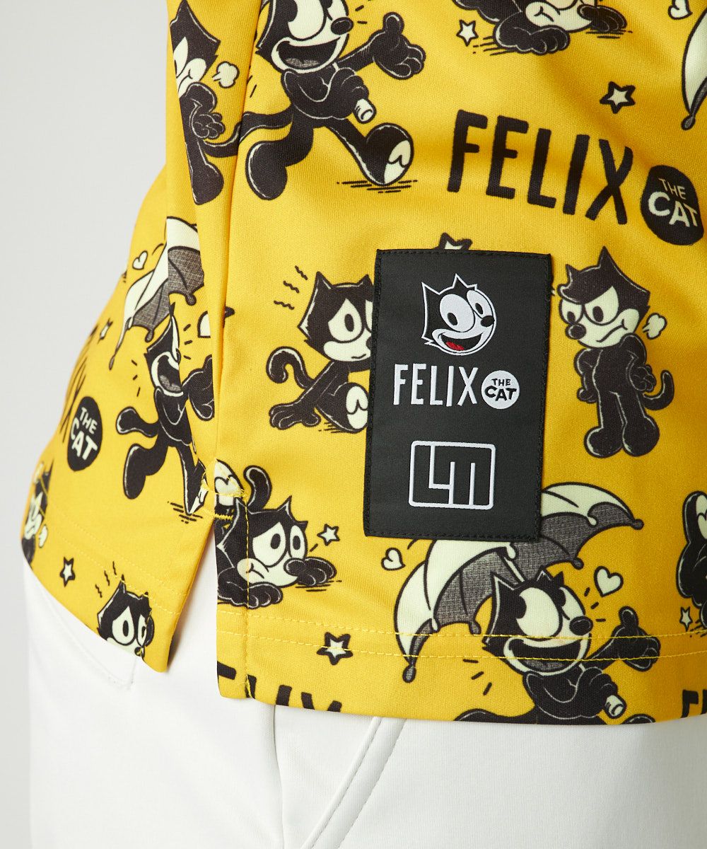 775610-987 ラウドマウス メンズ LOUDMOUTH×FELIX コラボ柄半袖シャツ オレンジ