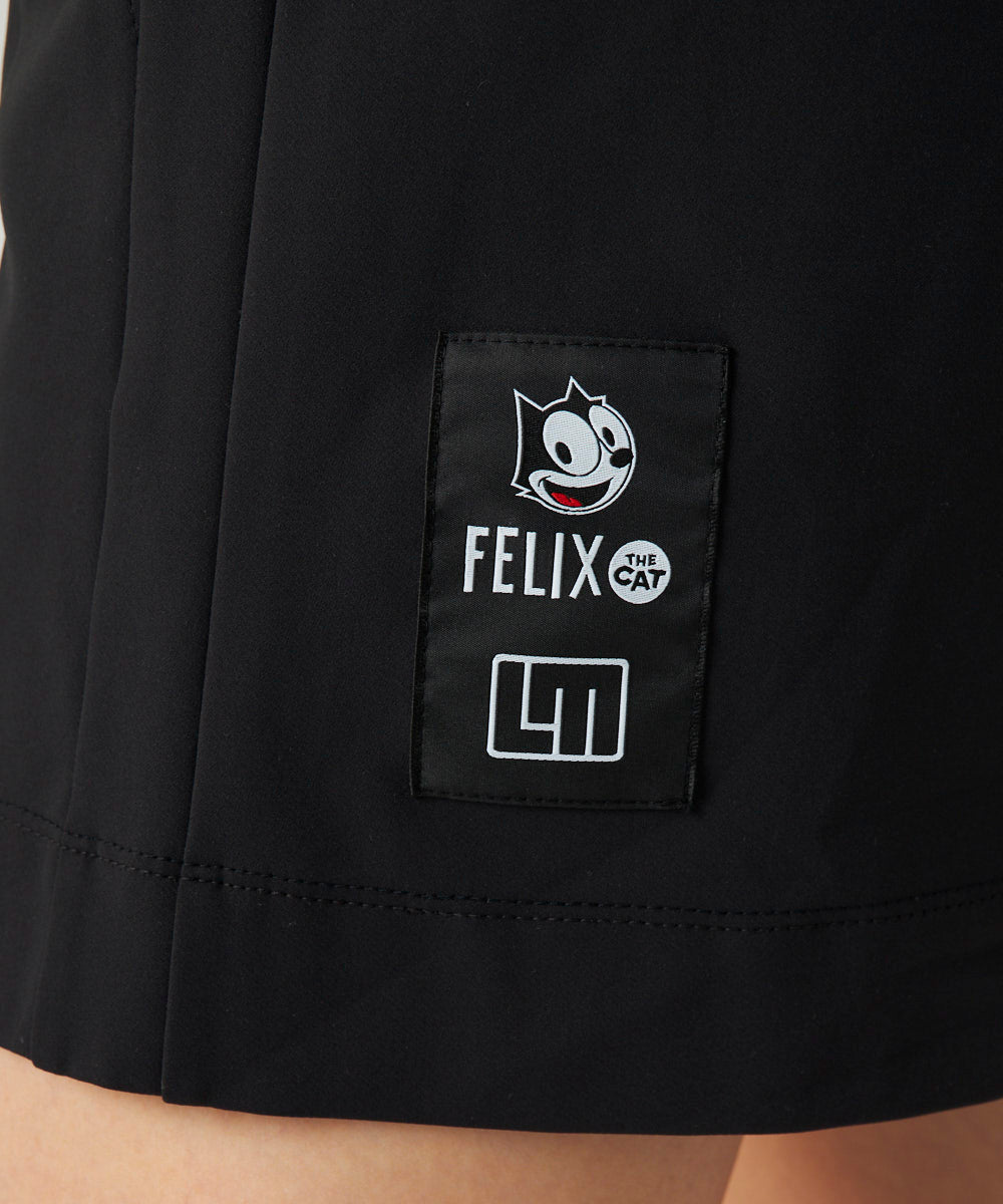 775360-998 ラウドマウス　レディース LOUDMOUTH×FELIX コラボ 裏起毛スカート ブラック