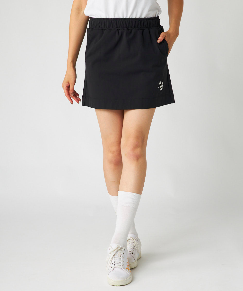 775360-998 ラウドマウス　レディース LOUDMOUTH×FELIX コラボ 裏起毛スカート ブラック