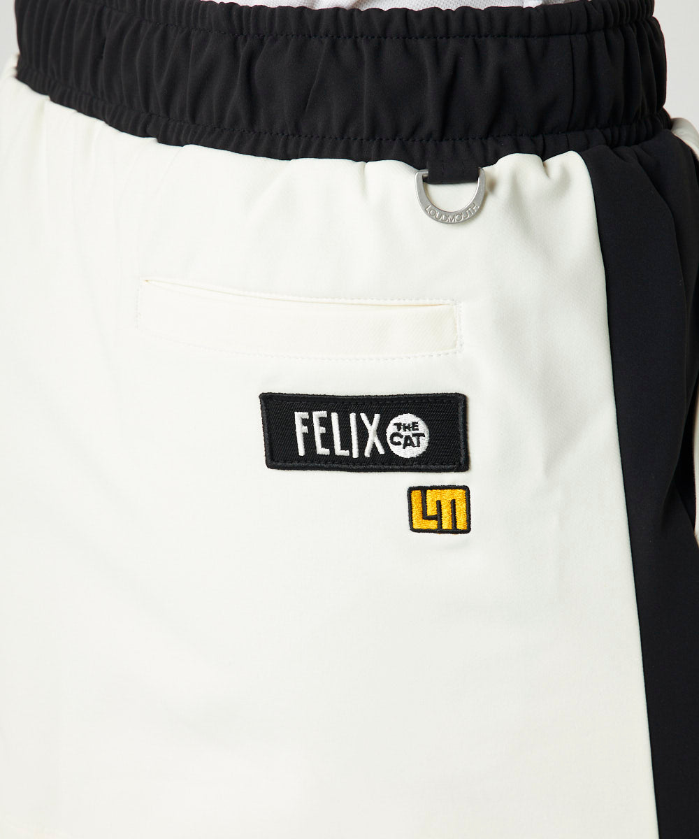 775360-999 ラウドマウス　レディース LOUDMOUTH×FELIX コラボ 裏起毛スカート ホワイト