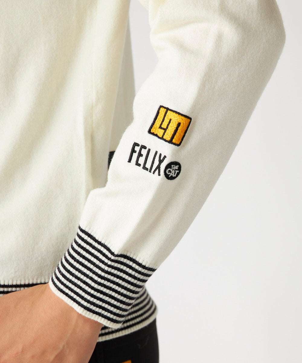 775760-999  ラウドマウス レディース LOUDMOUTH×FELIX コラボ 軽量ニット ホワイト